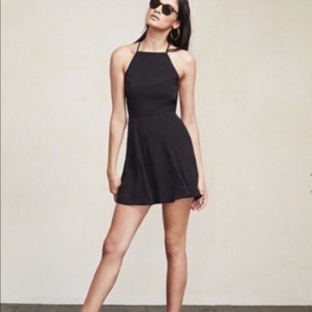 reformation little black dress Vivien Knit Dress